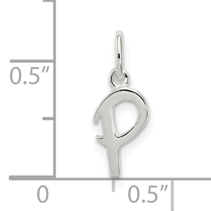 Sterling Silver Letter P Initial Charm