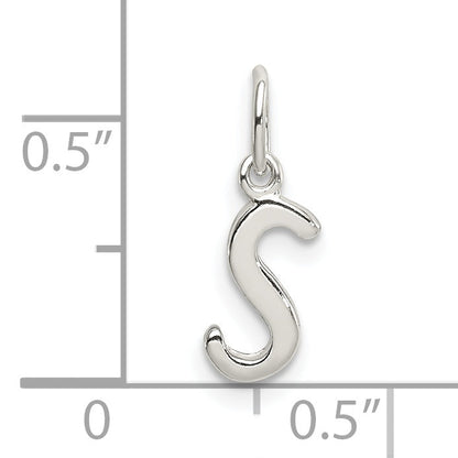 Sterling Silver Letter S Initial Charm