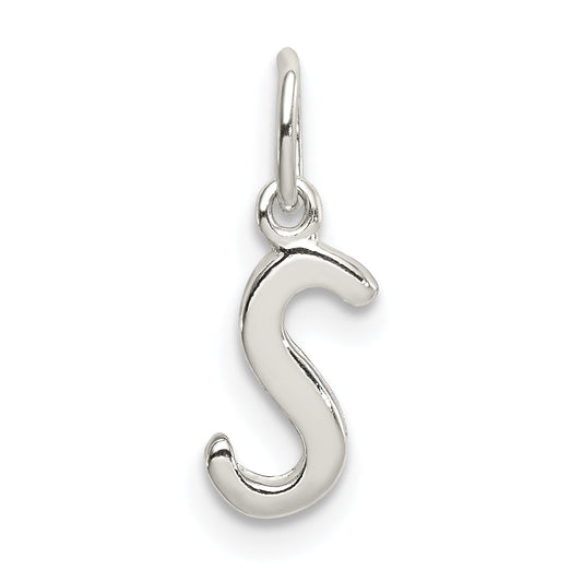 Sterling Silver Letter S Initial Charm