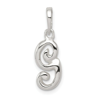 Sterling Silver Letter G Initial Pendant