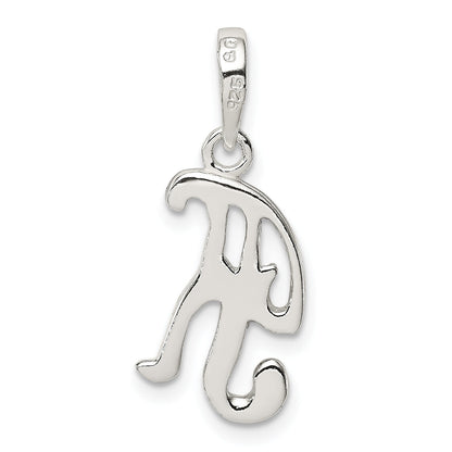 Sterling Silver Letter K Initial Pendant