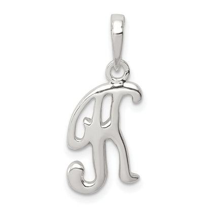 Sterling Silver Letter K Initial Pendant