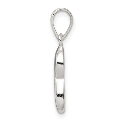 Sterling Silver Letter S Initial Pendant