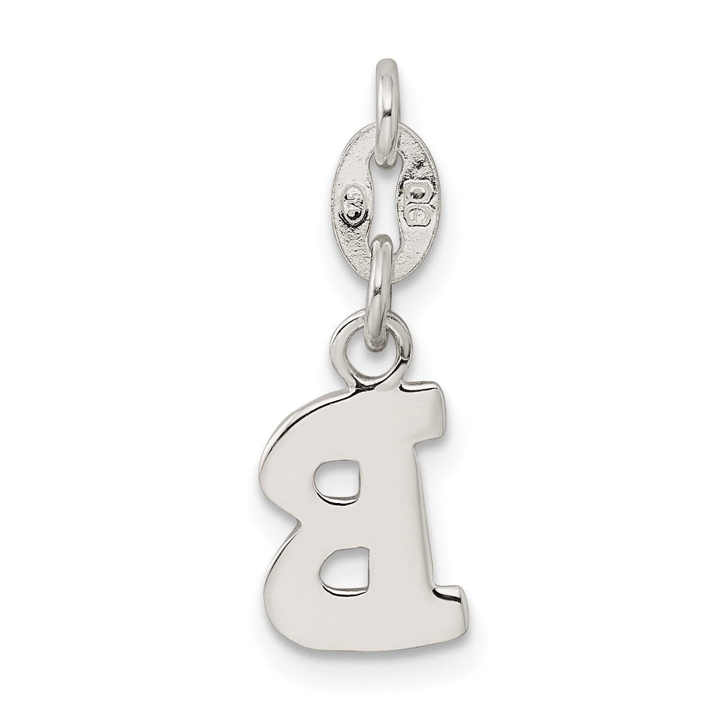 Sterling Silver Letter B Initial Charm