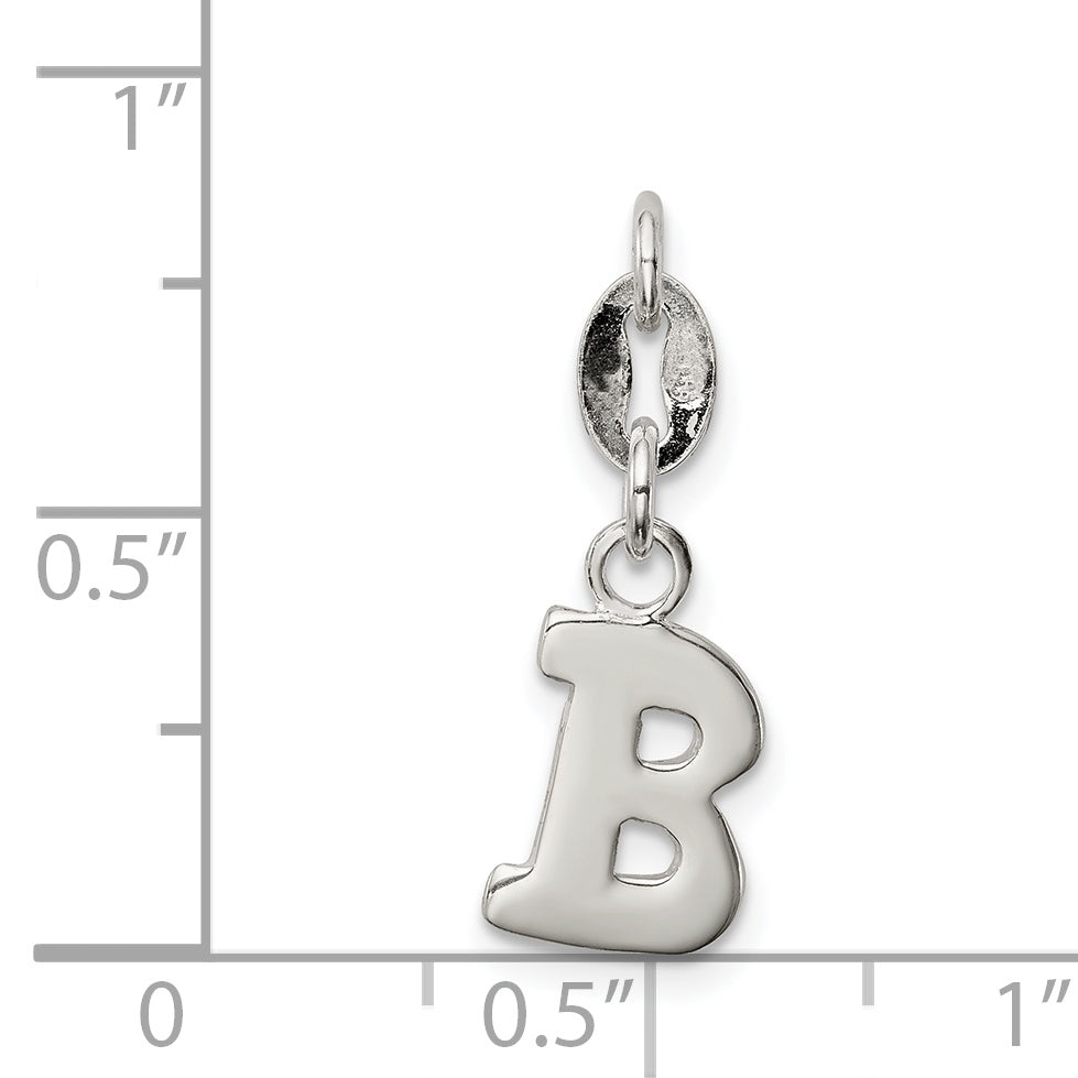 Sterling Silver Letter B Initial Charm