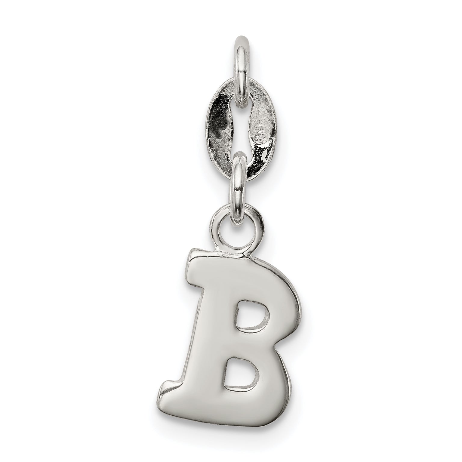 Sterling Silver Letter B Initial Charm