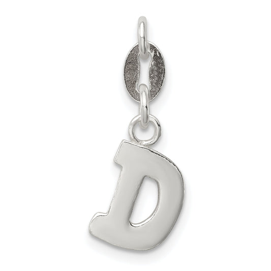 Sterling Silver Letter D Initial Charm