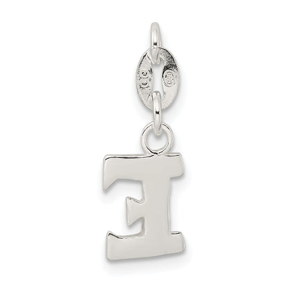 Sterling Silver Letter E Initial Charm