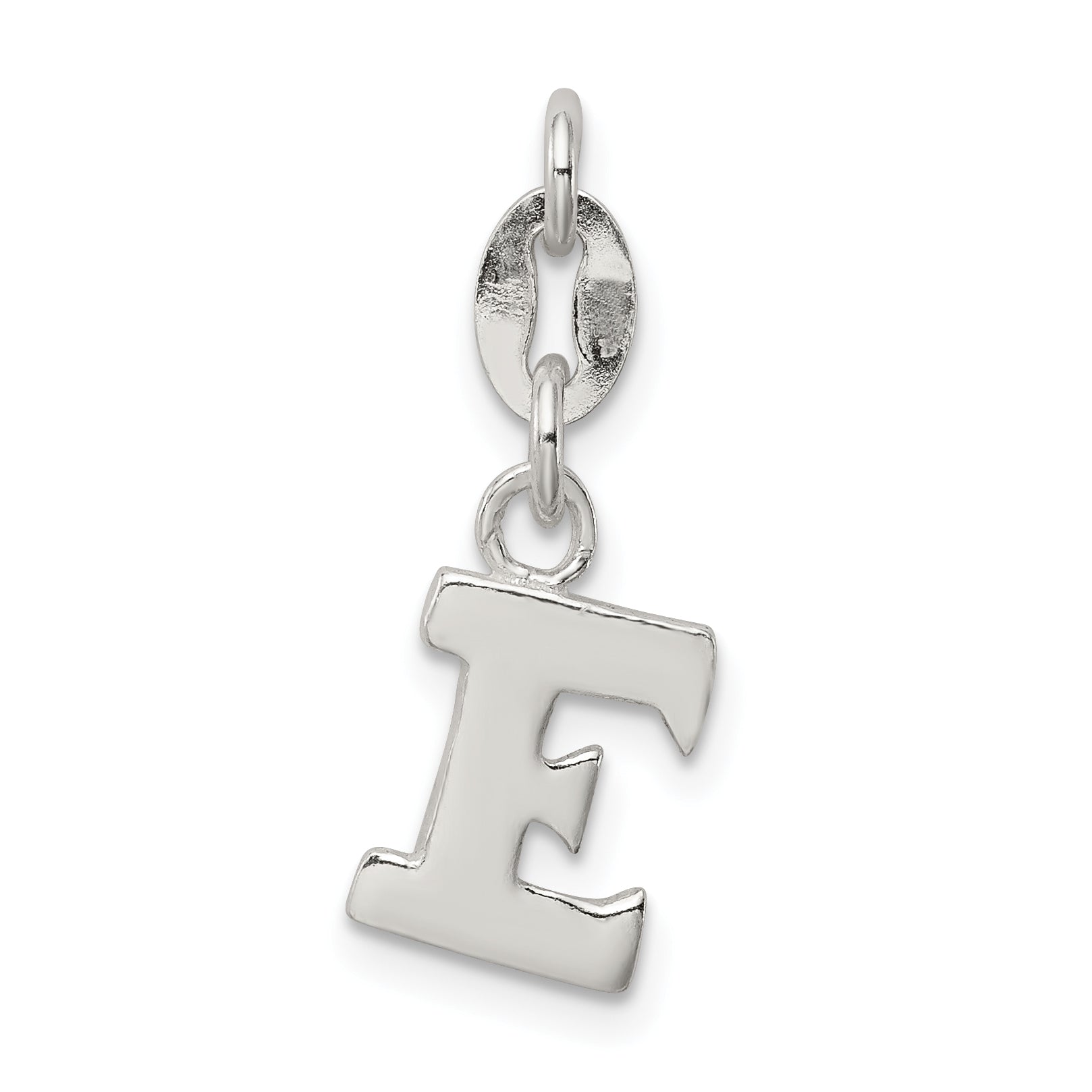 Sterling Silver Letter E Initial Charm