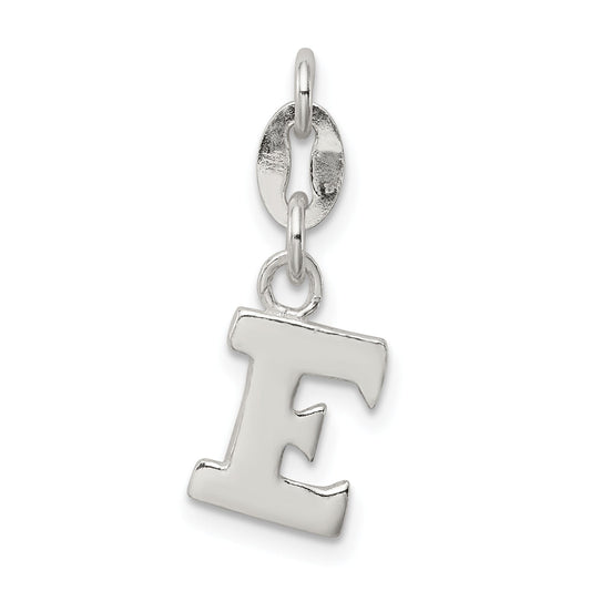 Sterling Silver Letter E Initial Charm