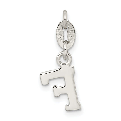 Sterling Silver Letter F Initial Charm