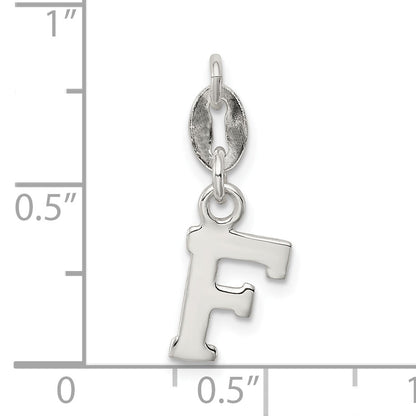Sterling Silver Letter F Initial Charm