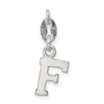 Sterling Silver Letter F Initial Charm