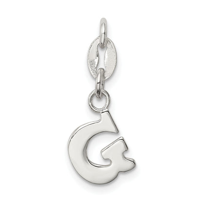 Sterling Silver Letter G Initial Charm