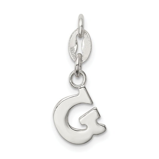 Sterling Silver Letter G Initial Charm