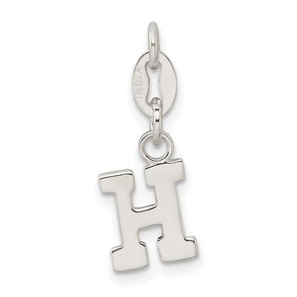 Sterling Silver Letter H Initial Charm