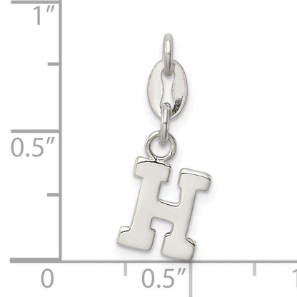 Sterling Silver Letter H Initial Charm