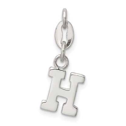 Sterling Silver Letter H Initial Charm