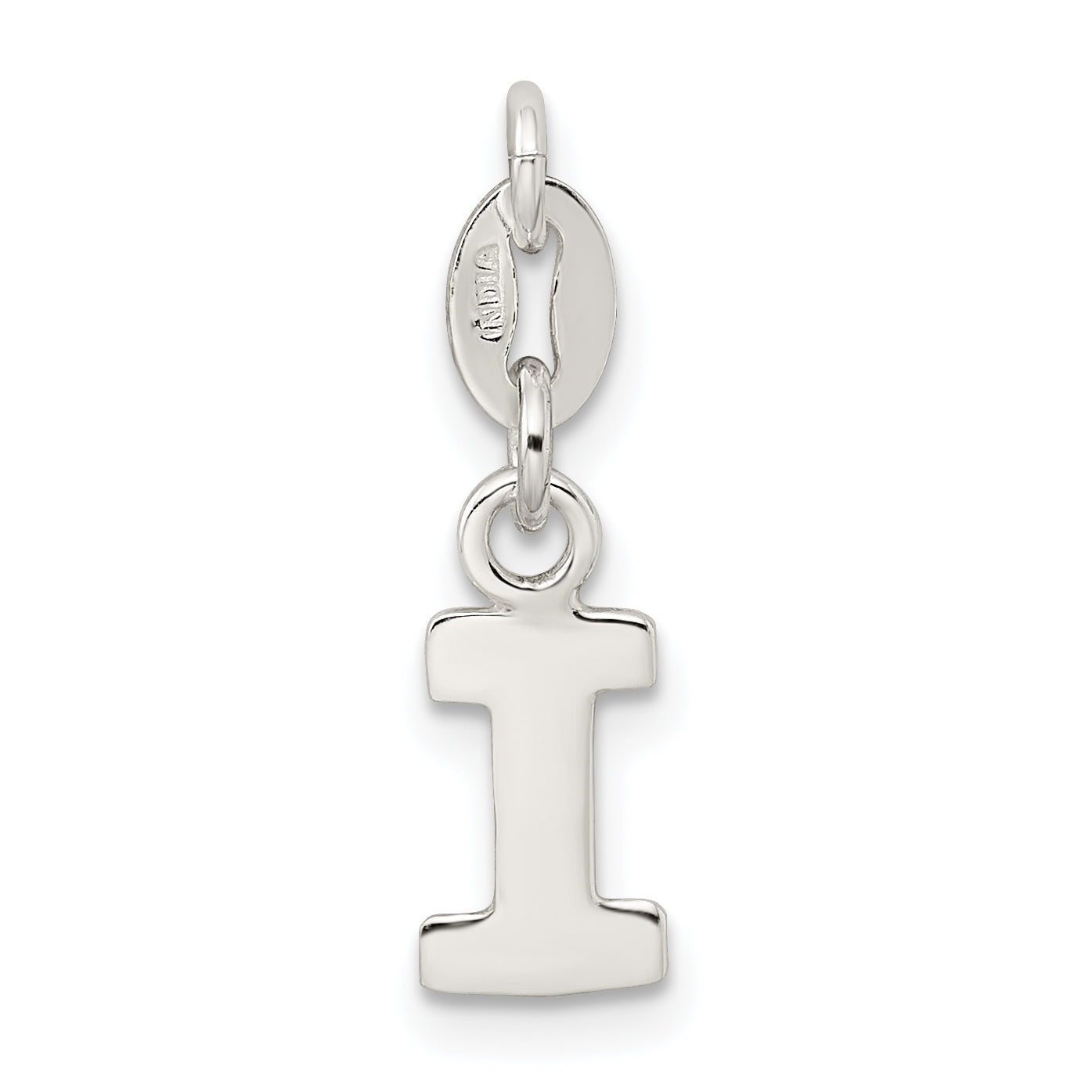 Sterling Silver Letter I Initial Charm