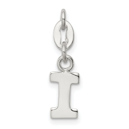 Sterling Silver Letter I Initial Charm
