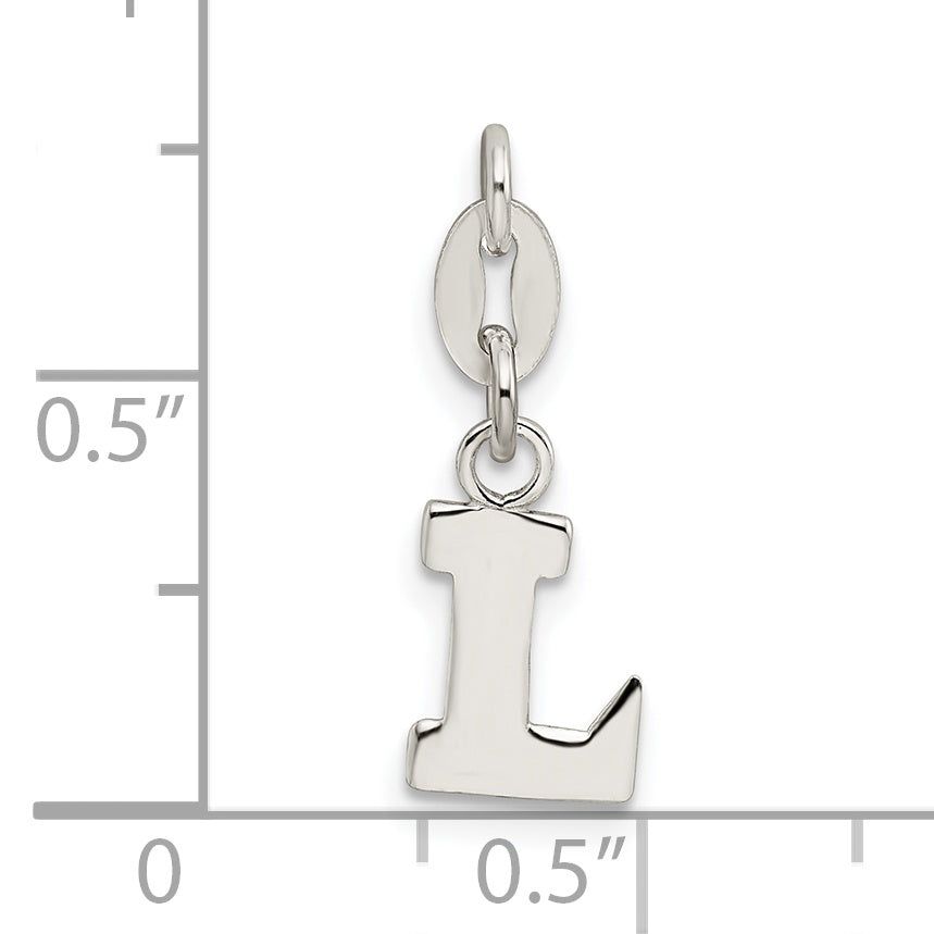 Sterling Silver Letter L Initial Charm