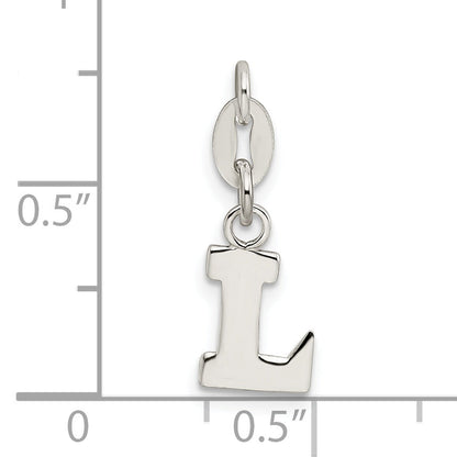 Sterling Silver Letter L Initial Charm