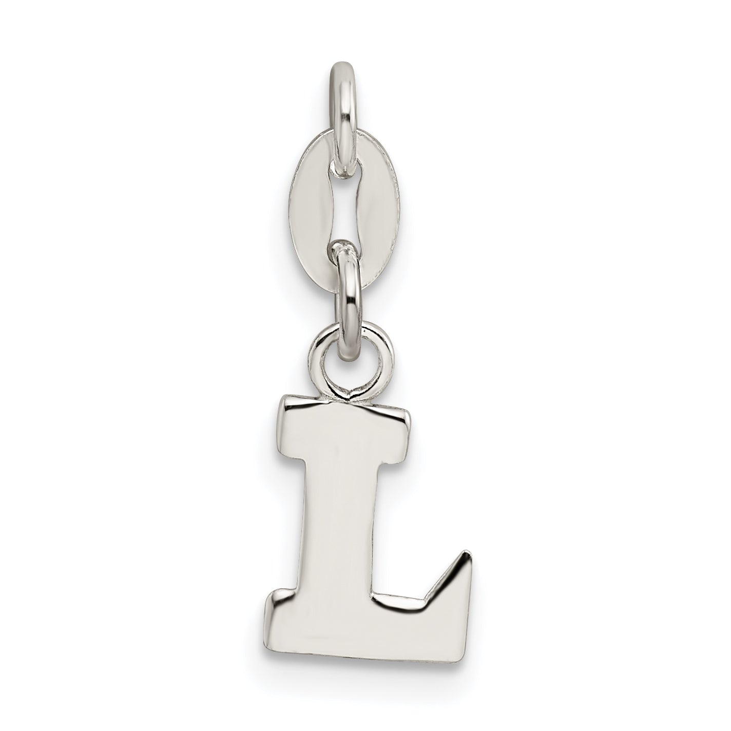 Sterling Silver Letter L Initial Charm