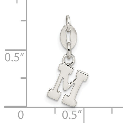 Sterling Silver Letter M Initial Charm