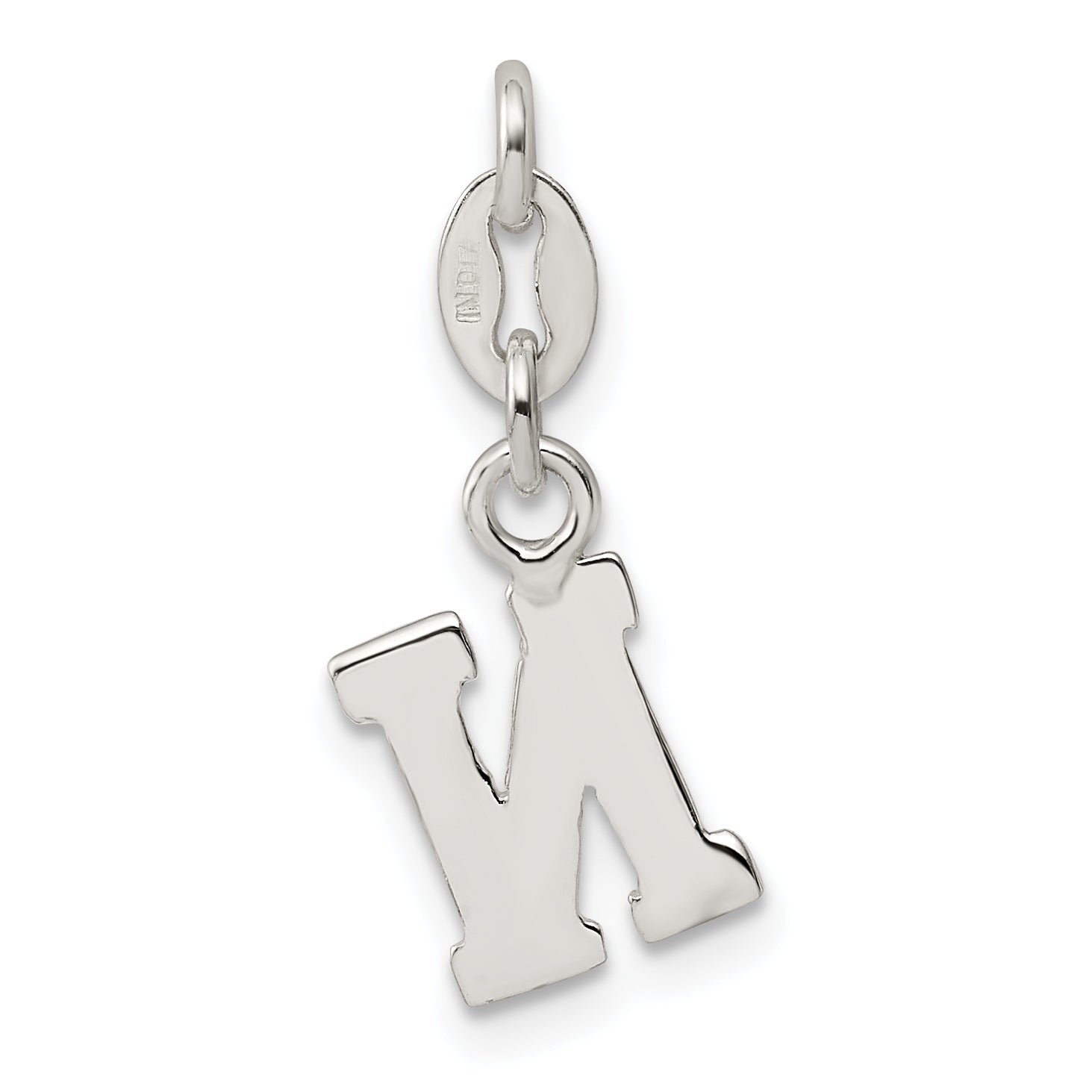 Sterling Silver Letter N Initial Charm