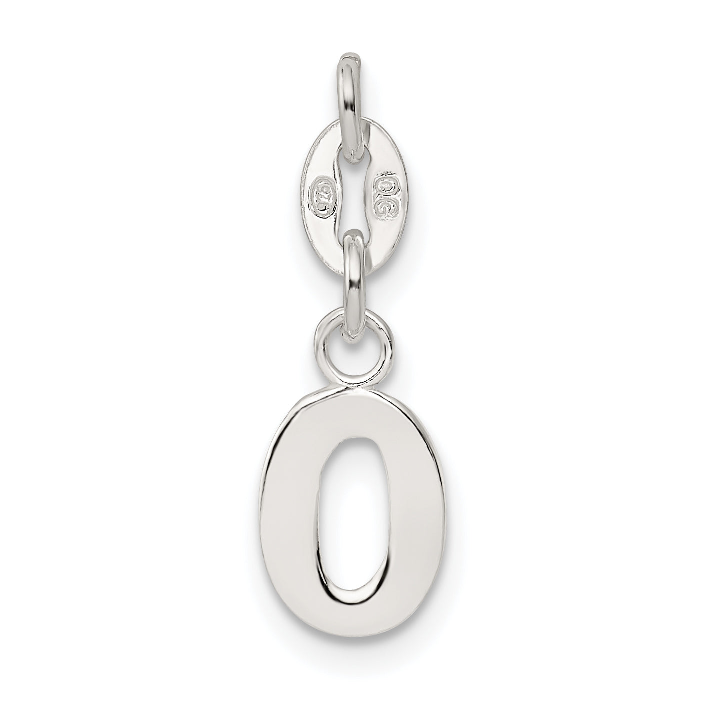 Sterling Silver Letter O Initial Charm