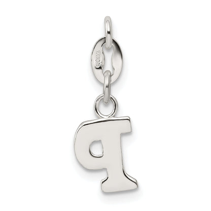 Sterling Silver Letter P Initial Charm