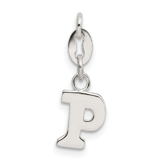 Sterling Silver Letter P Initial Charm