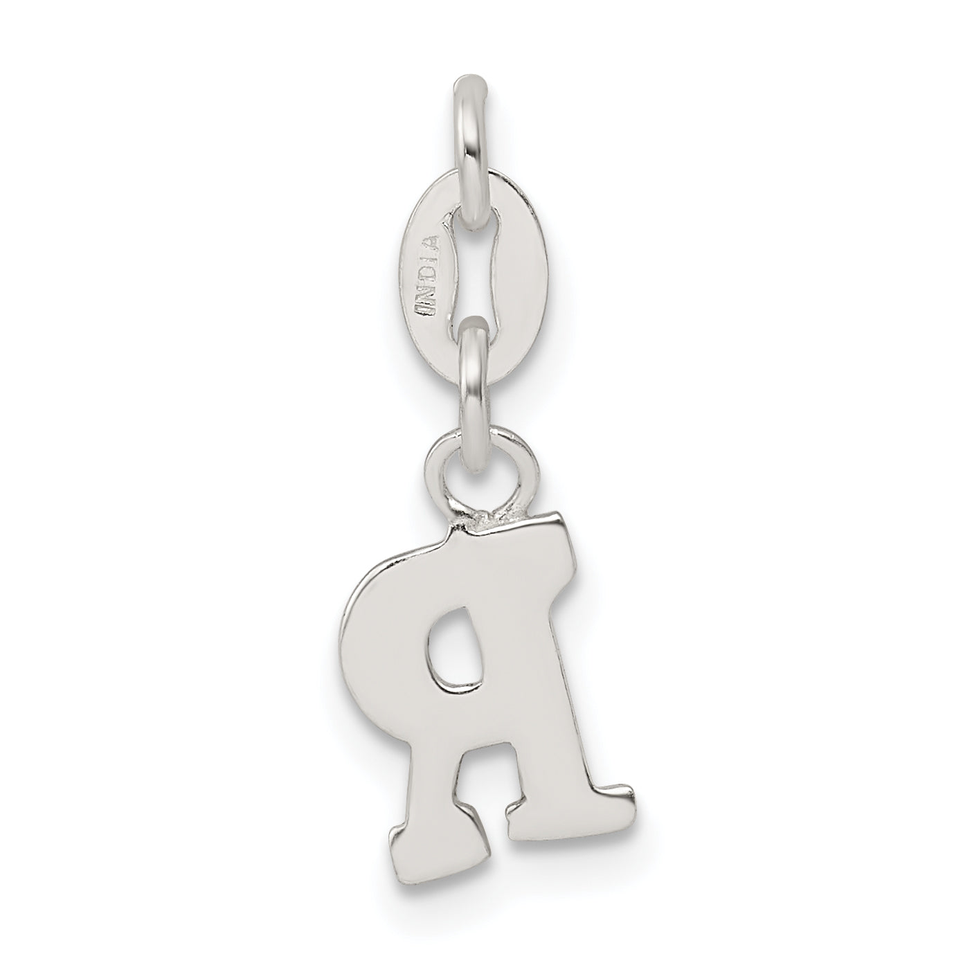 Sterling Silver Letter R Initial Charm