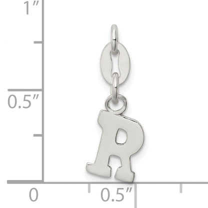 Sterling Silver Letter R Initial Charm