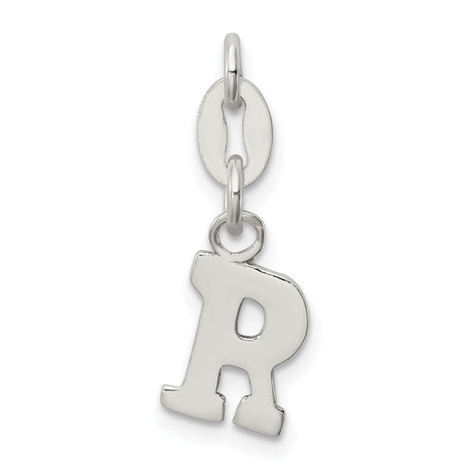 Sterling Silver Letter R Initial Charm