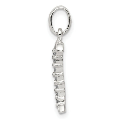 Sterling Silver Cz Letter I Initial Pendant