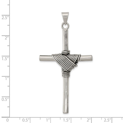 Sterling Silver Antiqued Cross Pendant