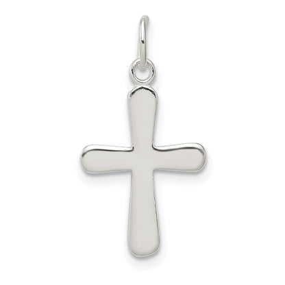 Sterling Silver Polished Cross Charm