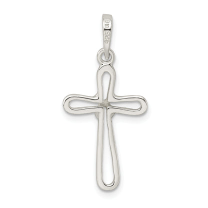 Sterling Silver Polished Cross Pendant