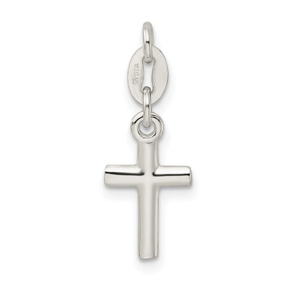 Sterling Silver Polished Cross Charm
