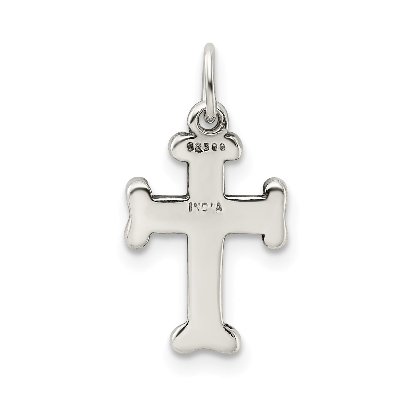 Sterling Silver Antiqued Cross Charm