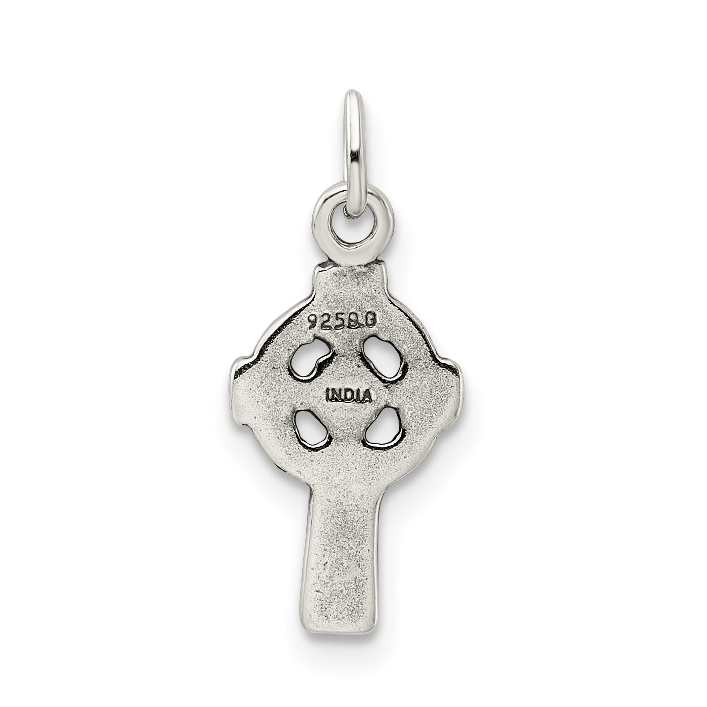 Sterling Silver Antiqued Celtic Cross Charm