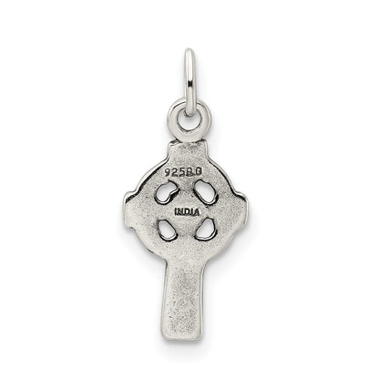 Sterling Silver Antiqued Celtic Cross Charm