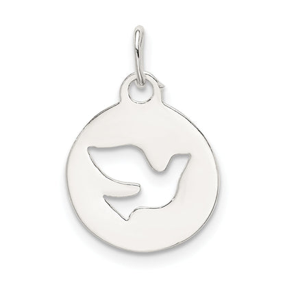 Sterling Silver Circle W/Dove Charm