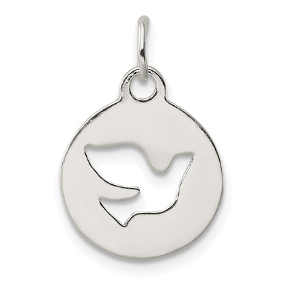 Sterling Silver Circle W/Dove Charm