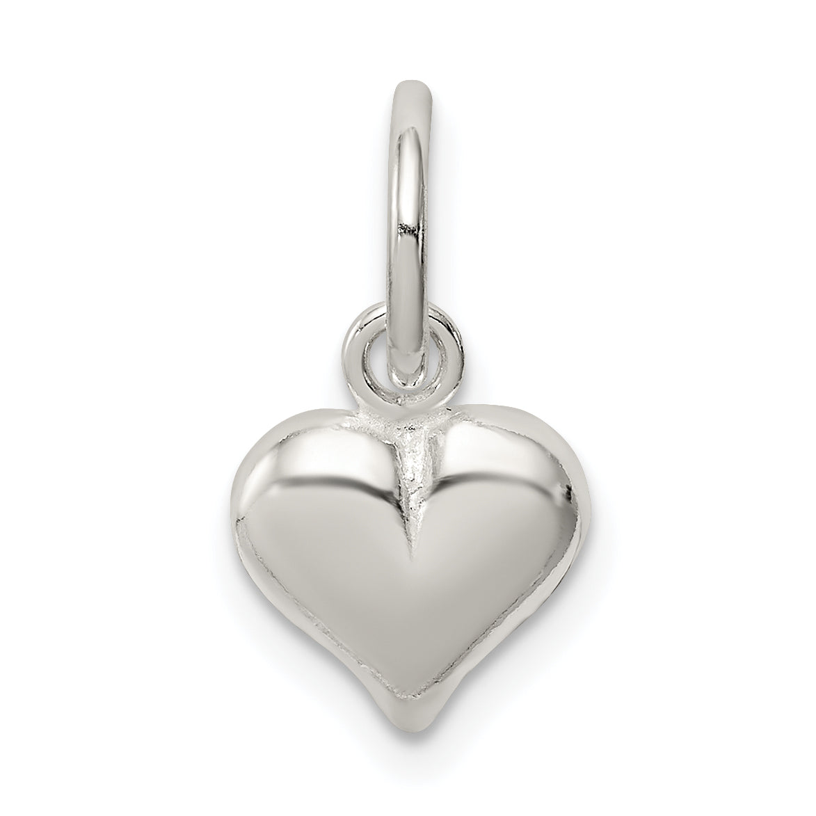 Sterling Silver Puff Heart Charm