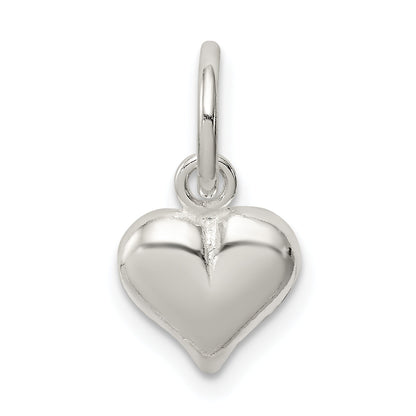 Sterling Silver Puff Heart Charm
