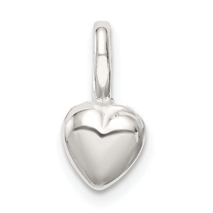 Sterling Silver Puffed Heart Charm