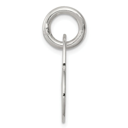 Sterling Silver Heart W/Cut Out Charm