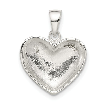 Sterling Silver Polished Heart Pendant